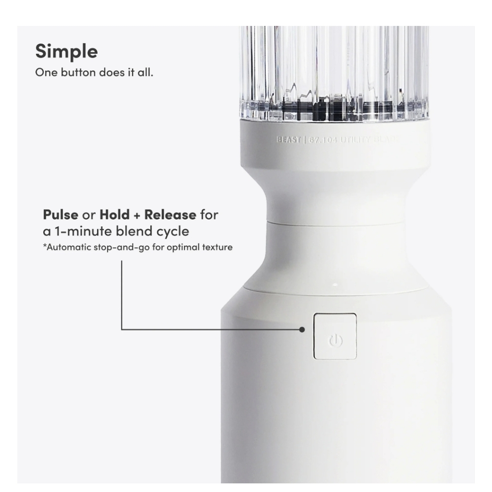 Beast Mini Blender 3 Vessel Set In White - Picture 4 of 16